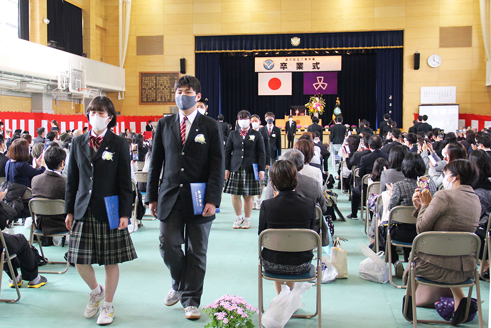 八潮学園卒業式の様子